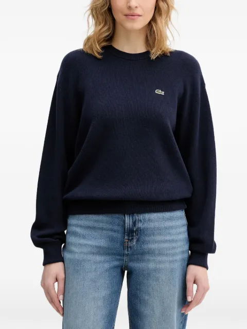 Lacoste crew-neck logo sweater Blue AF4158