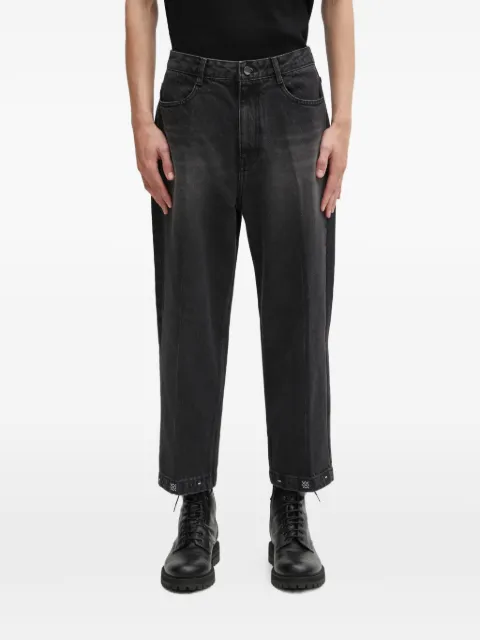 Ader Error embroidered-trim jeans Grey BO01FWJE0112GR