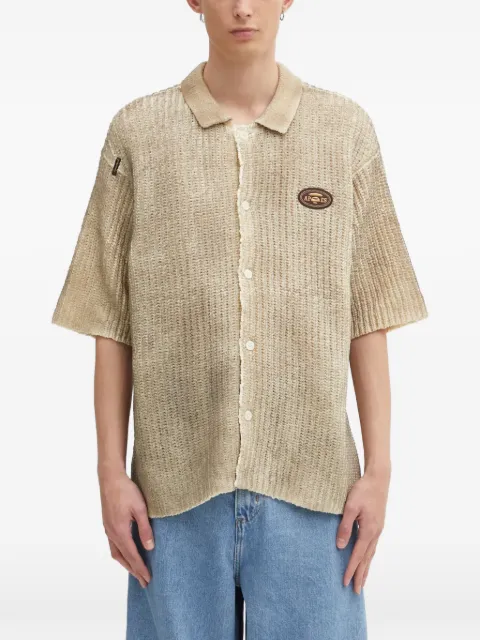 AAPE BY *A BATHING APE® patch buttoned shirt Neutrals AAPKNMC322XXO