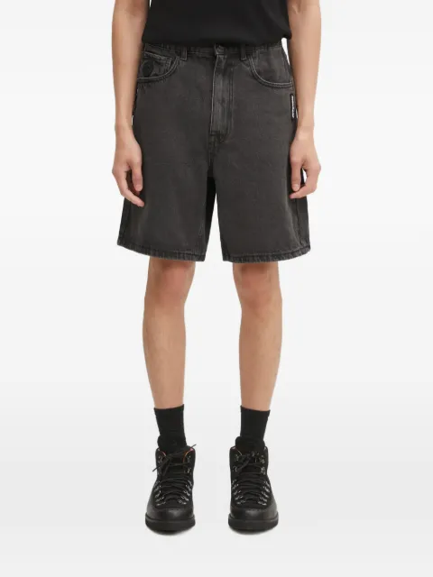 AAPE BY *A BATHING APE® logo-detail denim shorts Black AAPSPMB668XXO