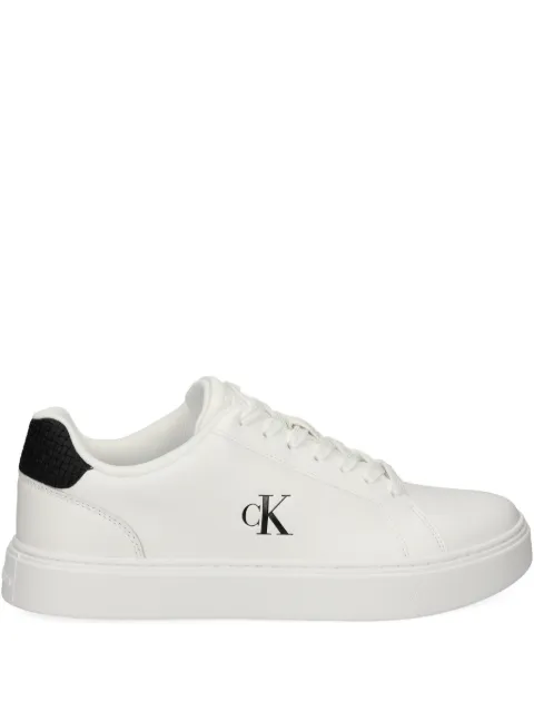 Calvin Klein logo leather sneakers White YM0YM0144701W