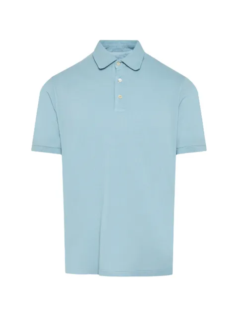 Fedeli short-sleeve polo shirt Blue TUF00102