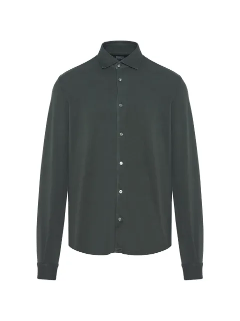Fedeli Steve long-sleeve shirt Green TUF00101