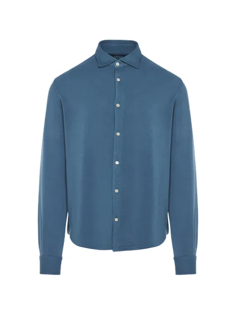 Fedeli Steve button shirt Blue TUF00101