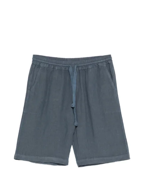 Fedeli drawstring linen shorts Blue TUD00807