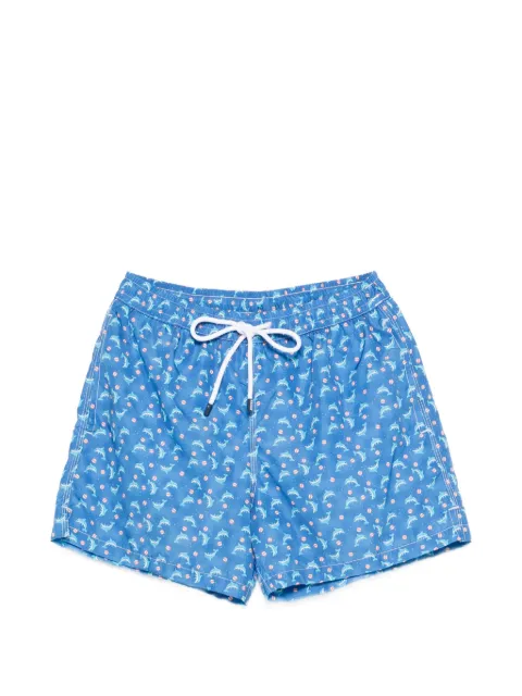 Fedeli dolphin-print swim shorts Blue TU000318