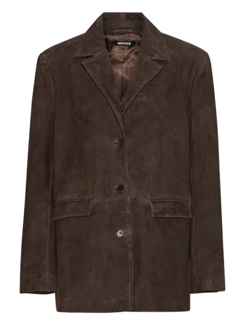 ROTATE BIRGER CHRISTENSEN suede blazer Brown 115580573
