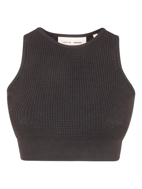 FEAR OF GOD ESSENTIALS waffle-knit top Black 192HO257221FWVINTAGEBLACK