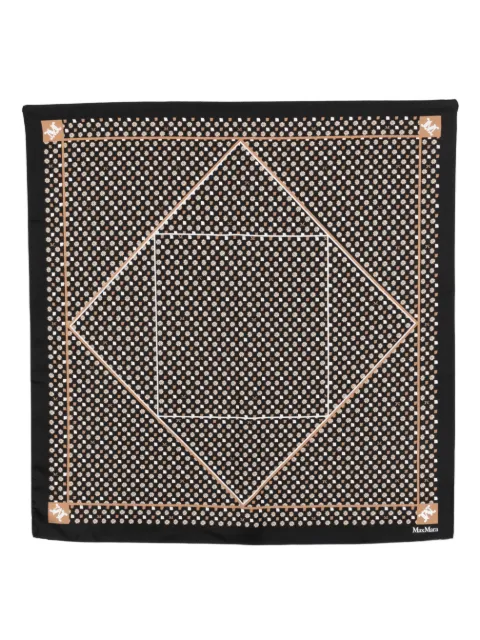 Max Mara pattern scarf Black 2614541151600