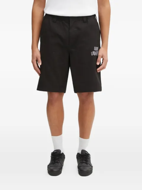 AAPE BY *A BATHING APE® embroidered logo shorts Black AAPSPMB691XXO