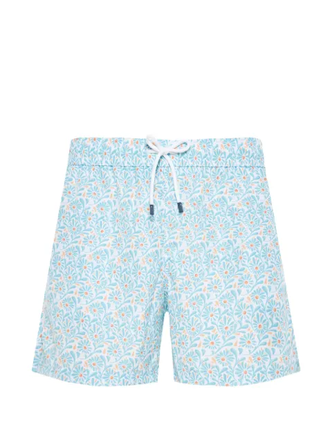 Fedeli floral-print beach shorts White TU000318