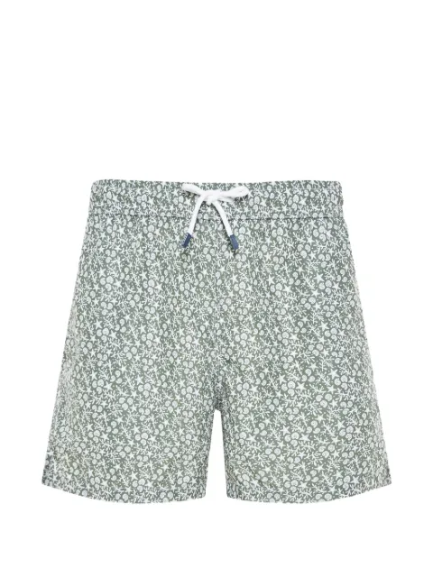 Fedeli floral-print swim shorts Green TU000318