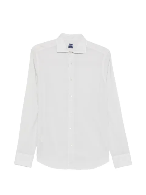 Fedeli Sean spread-collar shirt Grey TUD00507
