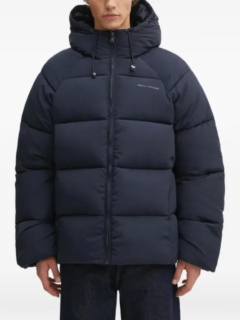 Daily Paper logo-print padded jacket Blue 2522017