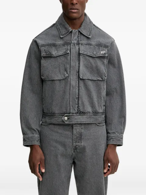 Filling Pieces logo-detail shirt jacket Grey 422560501260