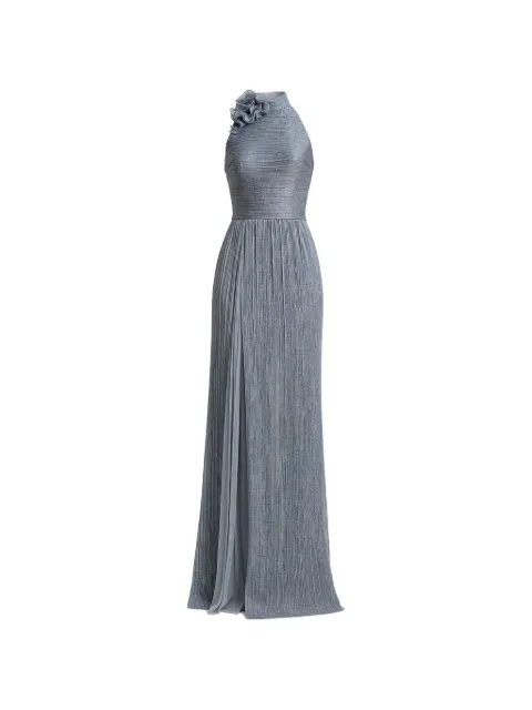 Gemy Maalouf floral-appliqué gown Blue EDPF252076LD