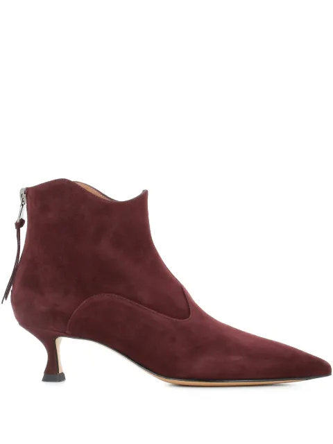 Tassinari pointed-toe suede ankle boots Red W231108