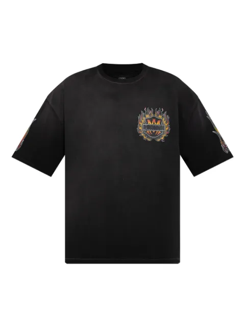 AMIRI flame-graphic T-shirt Black AMTOJR1111