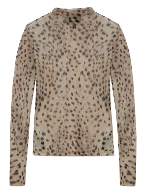 AMIRI deer long sleeve top Neutrals AWTOWO1007
