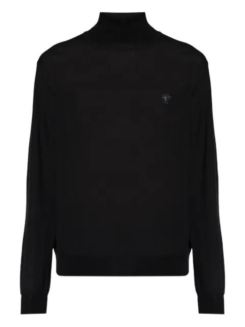 Versace roll-neck logo sweater Black 10233471A16169