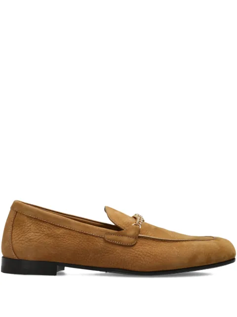 Versace Medusa nabuck loafers Brown 10198791A16647