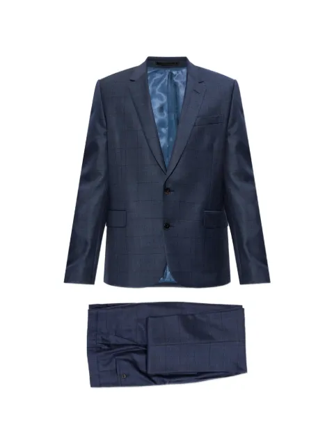 Paul Smith check-pattern suit Blue M1R1457V02896