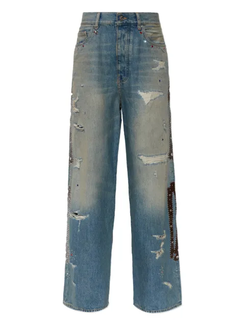 AMIRI bones studded jeans Blue AWBMJE1015