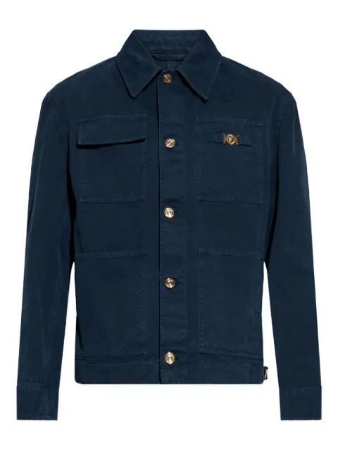 Versace overdyed canvas carpenter jacket Blue 10178591A12946