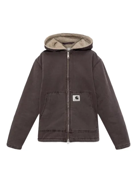 Carhartt WIP zip-up hooded jacket Brown I036317