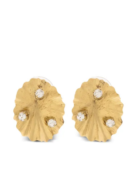Ulla Johnson ruffled-design earrings Gold PS261403