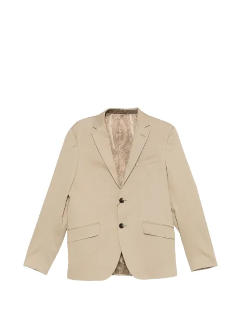 ETRO notched-lapel blazer Neutrals MRCA000699TU5N2