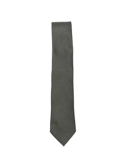 Zegna textured-finish tie Green Z3A11TA31P8