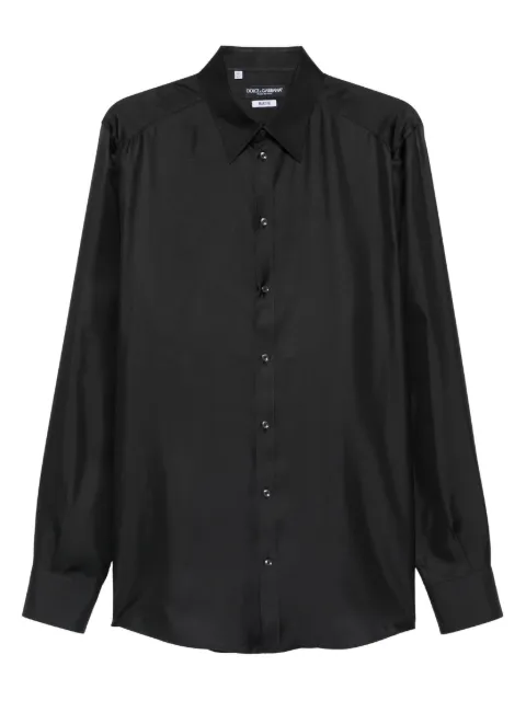 Dolce & Gabbana buttoned long-sleeve shirt Black G5ML1TFU10S