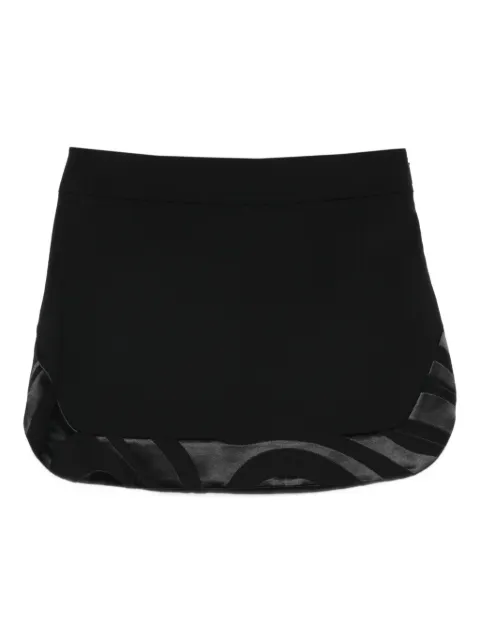 PUCCI hem-pattern skirt Black 5UV215U606