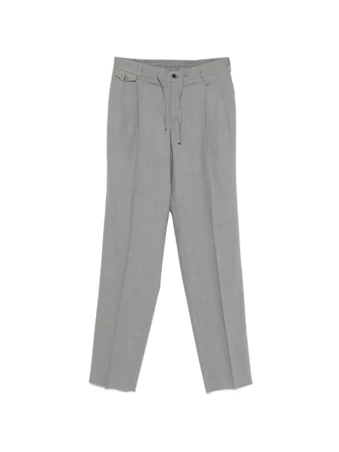 PT Torino drawstring-waist pleated trousers Grey QSCFZB0CL1MA43