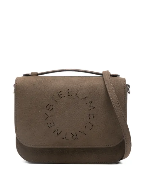 Stella McCartney logo-perforated cross body bag Brown 7B0140WP0547