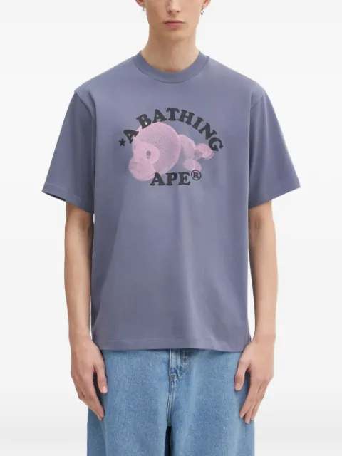 A BATHING APE® graphic-print T-shirt Blue 2L30110302