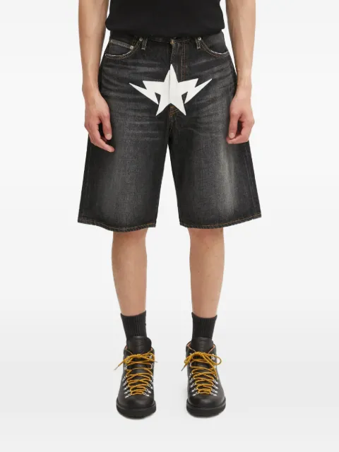 A BATHING APE® Twin Sta graphic shorts Black 001DSL301004M