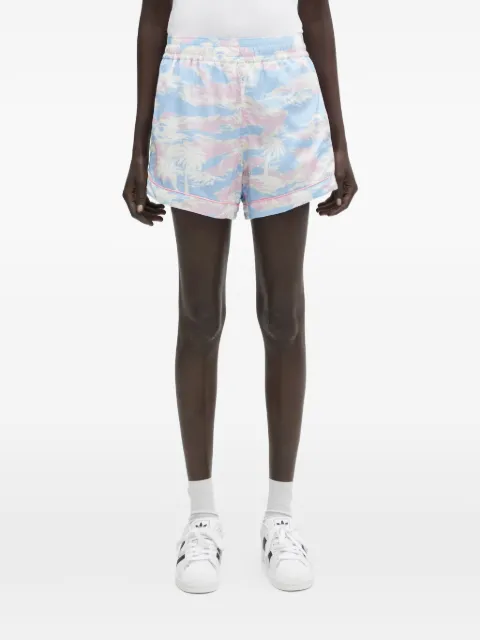 A BATHING APE® graphic shorts Blue 001SPL302003L