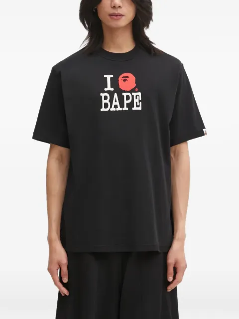 A BATHING APE® Inside Out logo-print T-shirt Black 1L30109352