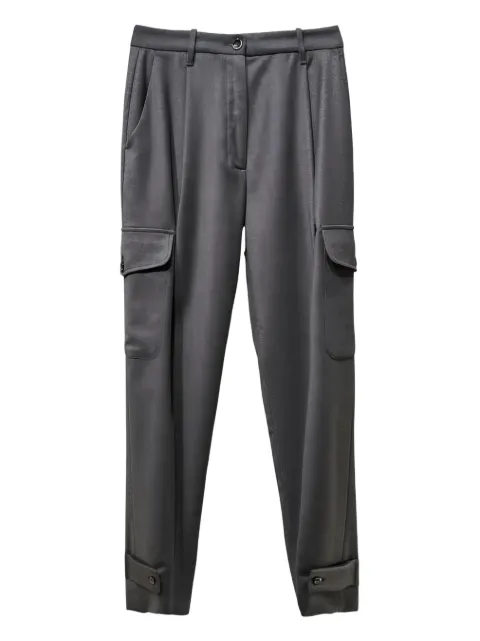 Nine In The Morning wool cargo trousers Grey 9FW25SOP33MARRONGLACE