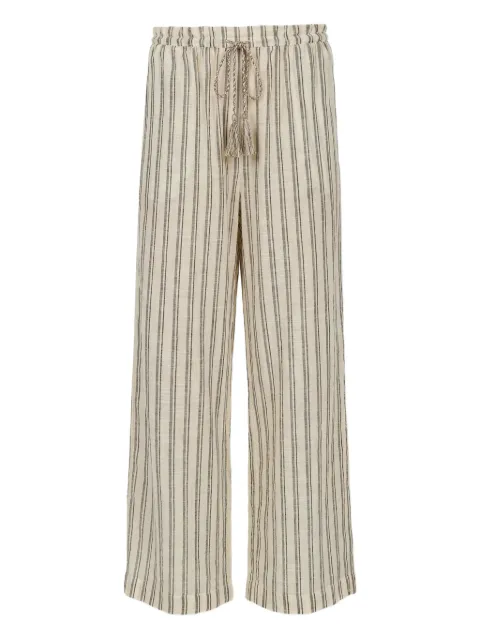 Ulla Johnson Josephine striped tassel trousers Neutrals PS261721
