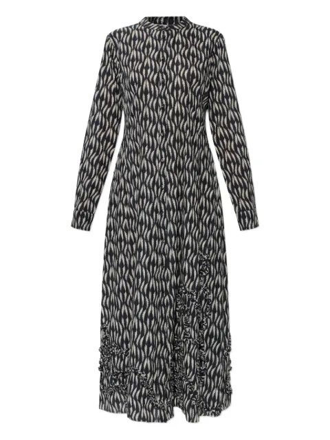 Ulla Johnson Laurentine ruffled print midi dress Black PS260145