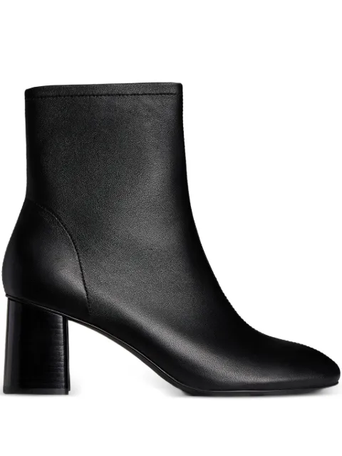 12 STOREEZ 65mm leather ankle boots Black 127136