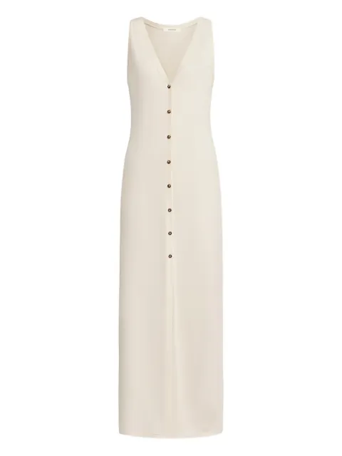 12 STOREEZ buttoned maxi dress Neutrals 132255
