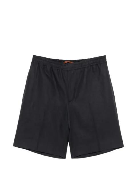 Zegna elasticated-waistband shorts Black UHI35A3TB14