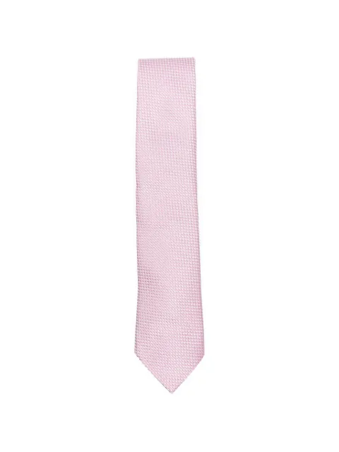 Zegna micro-patterned tie Pink Z3E30TA31P8