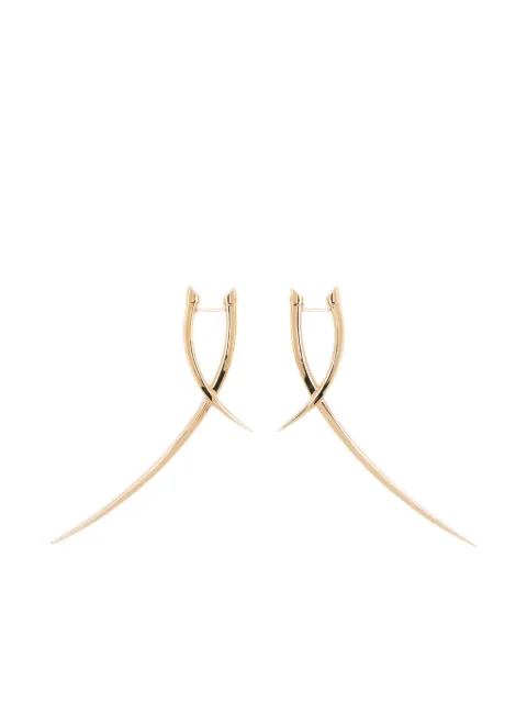 Shaun Leane Sabre statement crossover earrings Gold SA098YVNAEOS