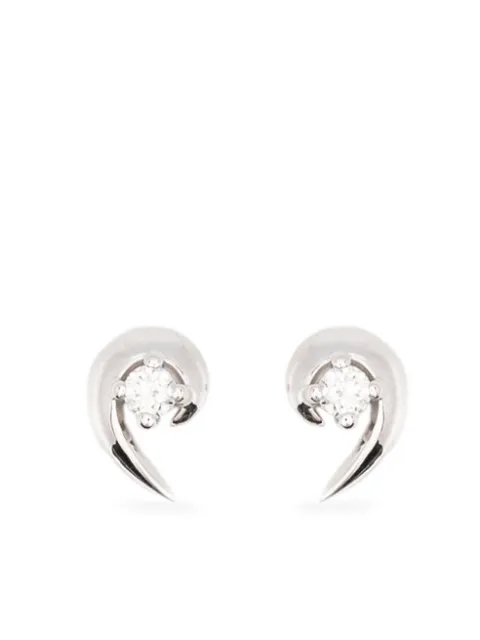 Shaun Leane Talon diamond stud earrings Silver HT044SSWHEOS