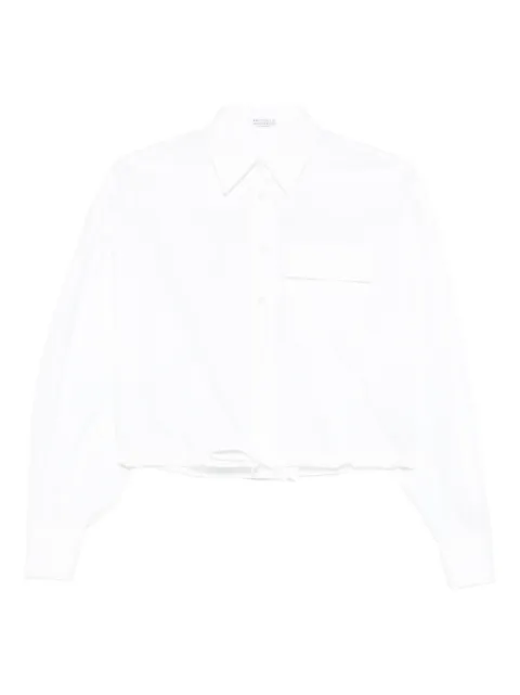 Brunello Cucinelli pocket drawstring shirt White MH772NA916C159
